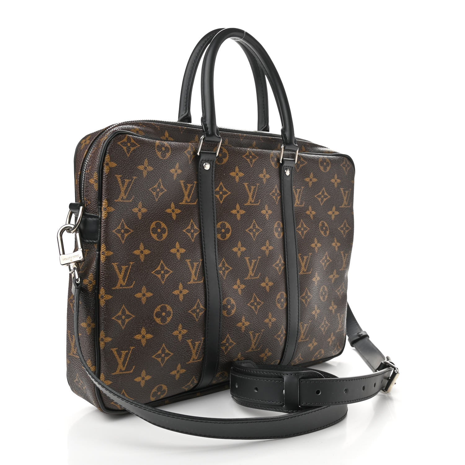Louis Vuitton Monogram Macassar Porte-Documents Voyage PM 3 of 9