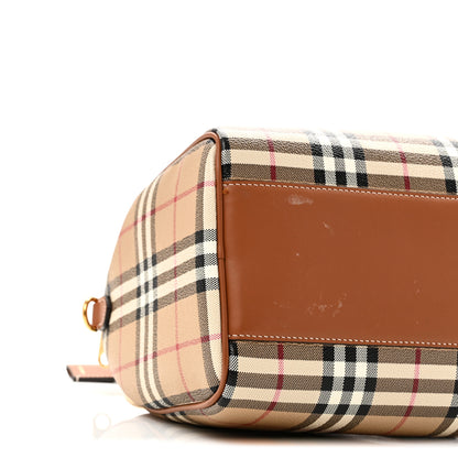 Burberry Horseferry Check Medium Bowling Bag Tan 8 of 9