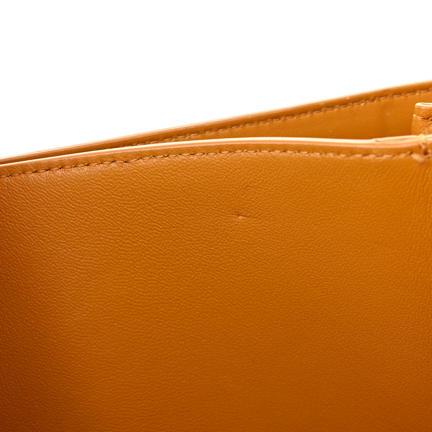 Celine Smooth Calfskin Medium Classic Box Flap Bag Daffodil 15 of 18