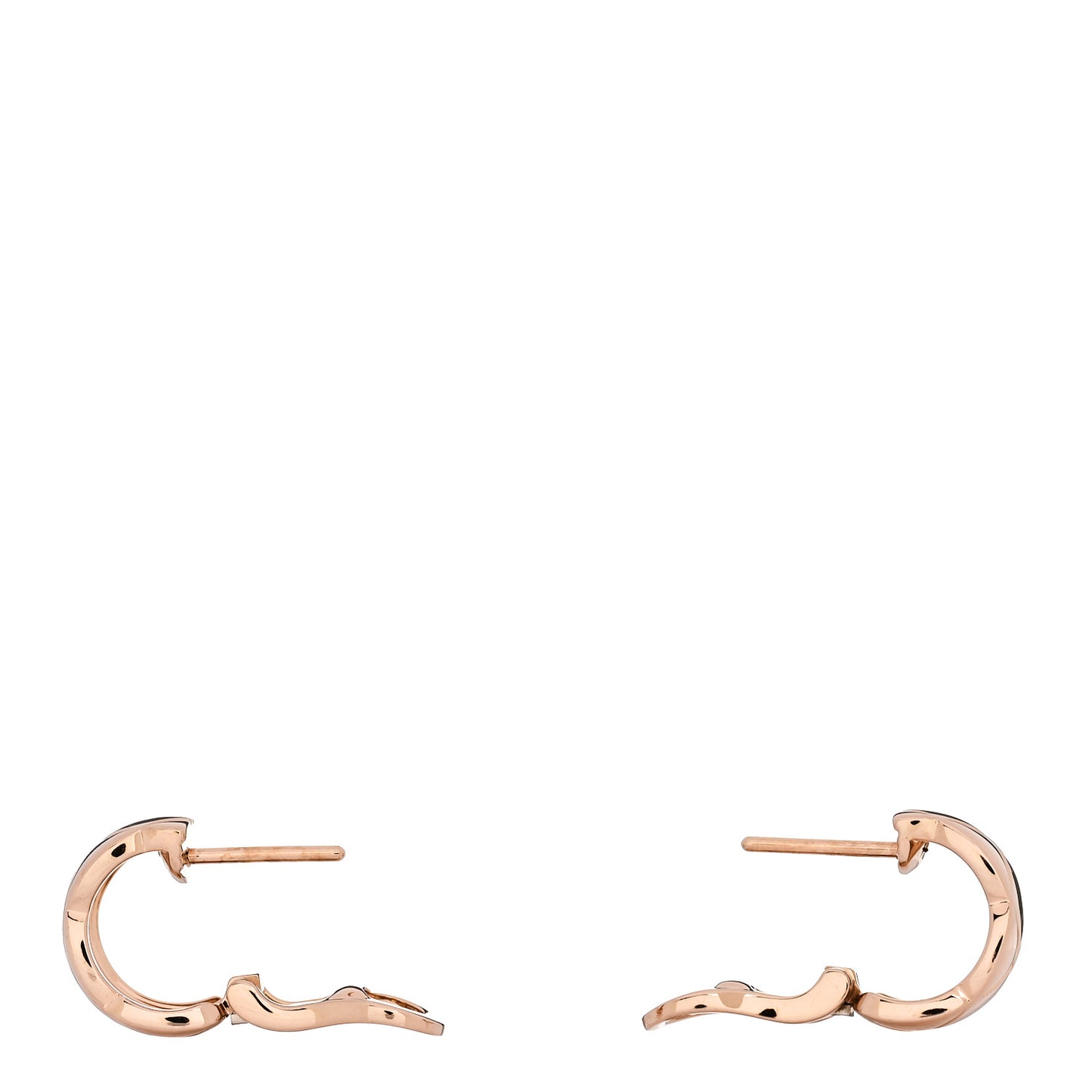 18K Beige Gold Coco Crush Hoop Earrings