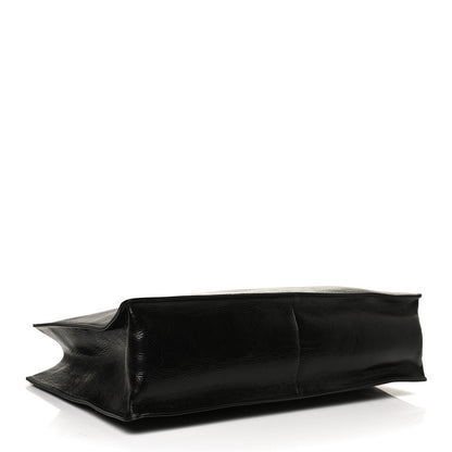Chanel Shiny Aged Calfskin Shopping Bag Black 4 of 10