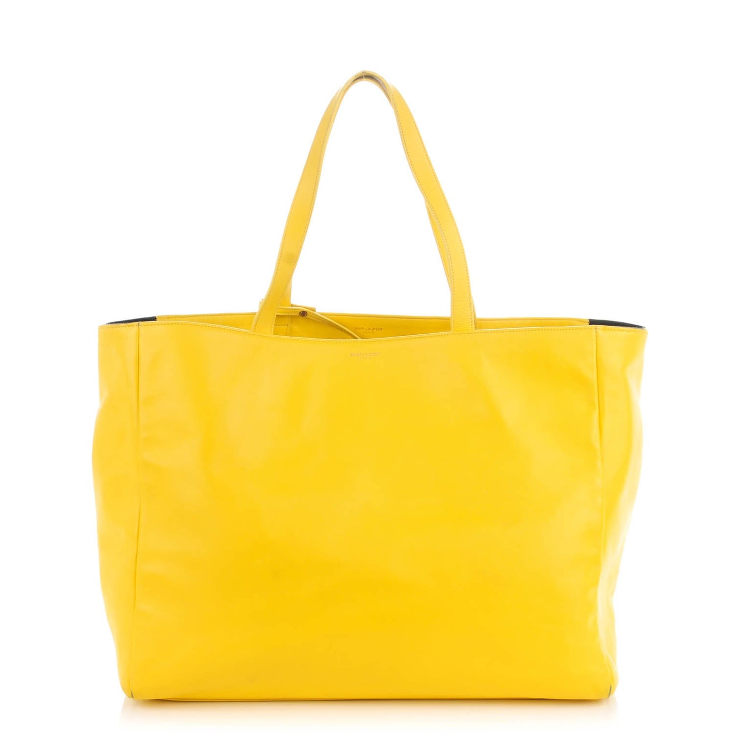 Calfskin Canvas Reversible East West Shopper Tote Soleil