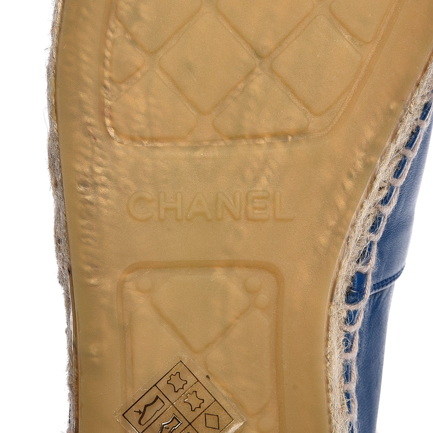 Chanel Lambskin CC Espadrilles 40 Blue 9 of 10
