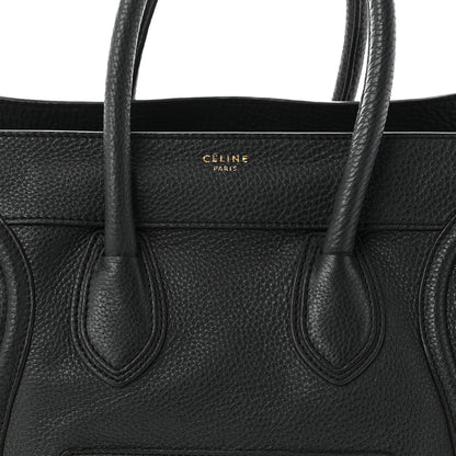 Celine Pebbled Calfskin Mini Luggage Anthracite 6 of 8