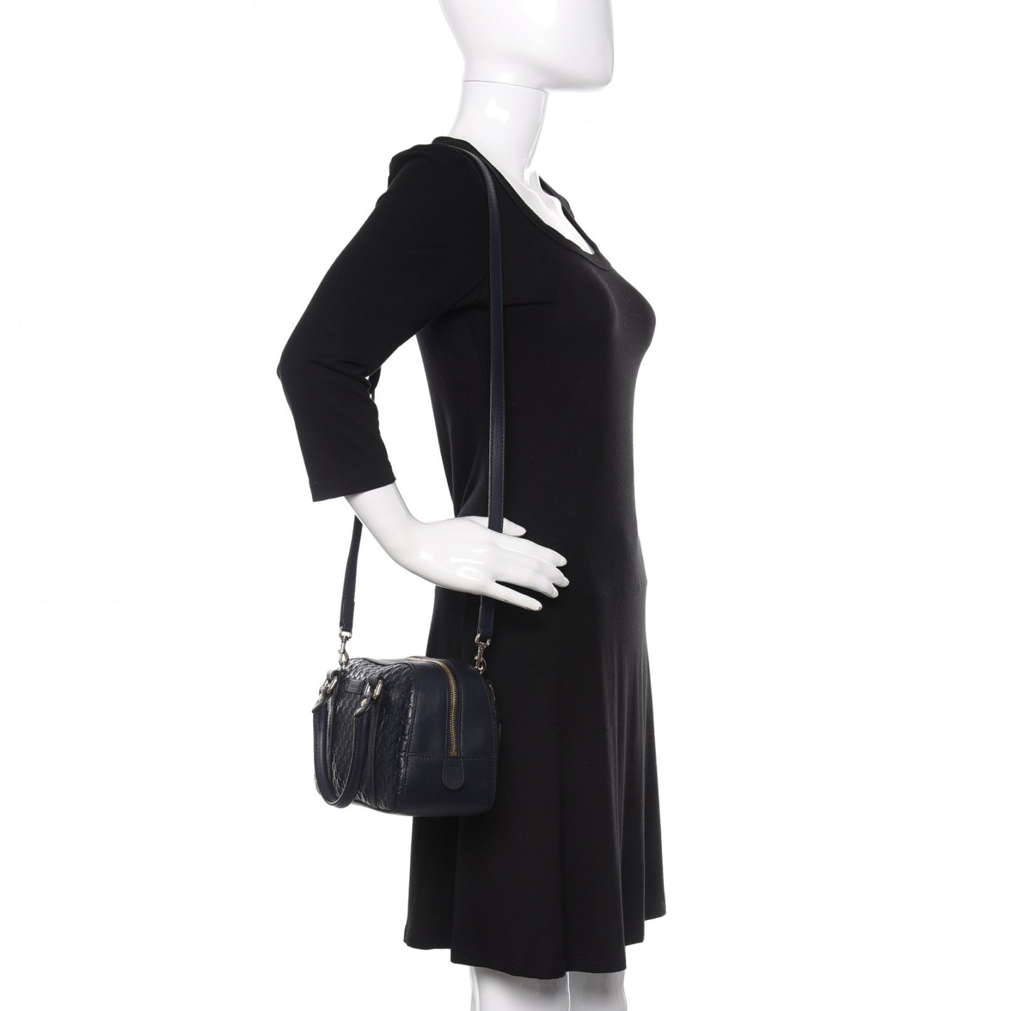 Soft Microguccissima Small Crossbody Bag Blue