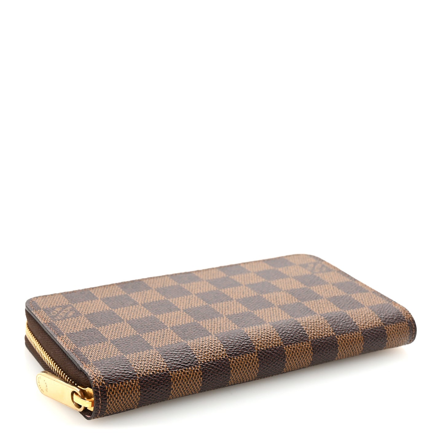 Damier Ebene Zippy Wallet Rose Ballerine