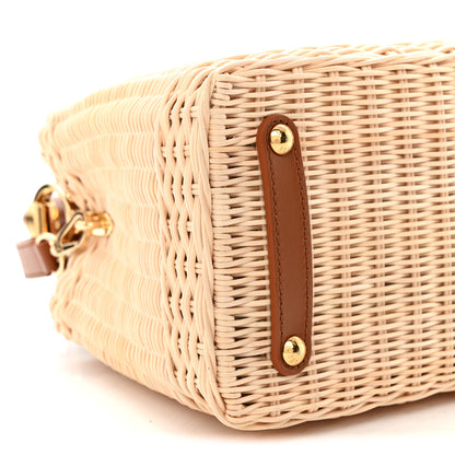 Louis Vuitton Rattan Calfskin Capucines BB Tan 9 of 10