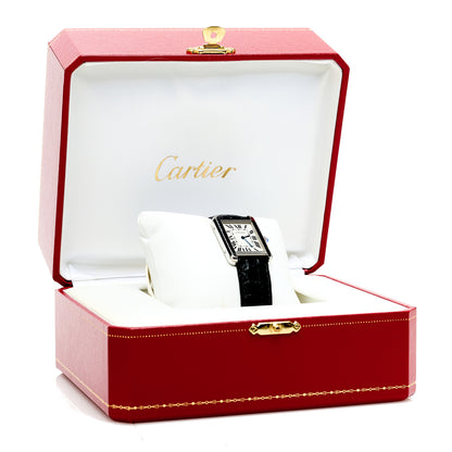 Cartier Stainless Steel Alligator 24mm Tank Solo Quartz Watch 5 of 5