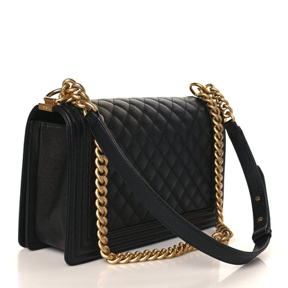 Chanel Caviar Quilted New Medium Boy Flap Black 3 of 9