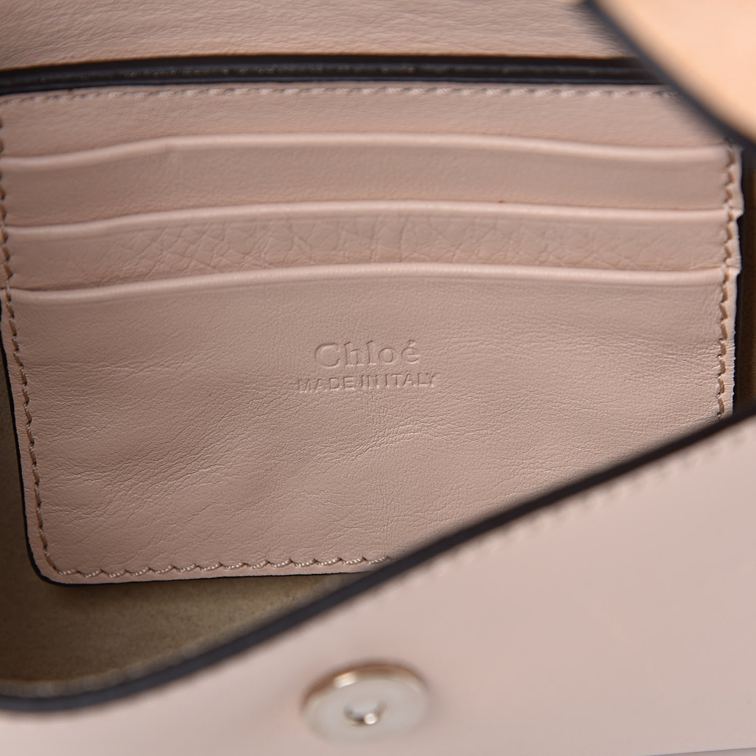Chloe Suede Calfskin Mini Faye Shoulder Bag Cement Pink 6 of 9
