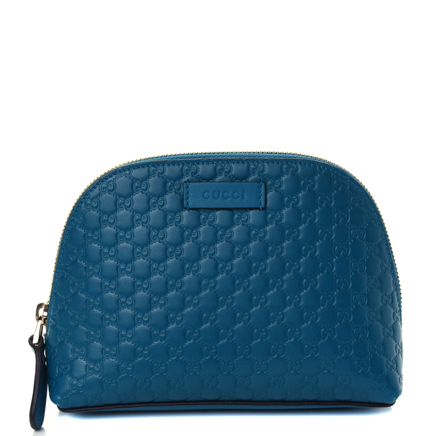 Microguccissima GG Cosmetic Case Deep Cobalt