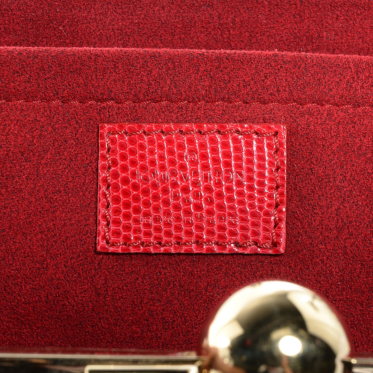 Monogram Cerises Lizard Sac Fermoir GM
