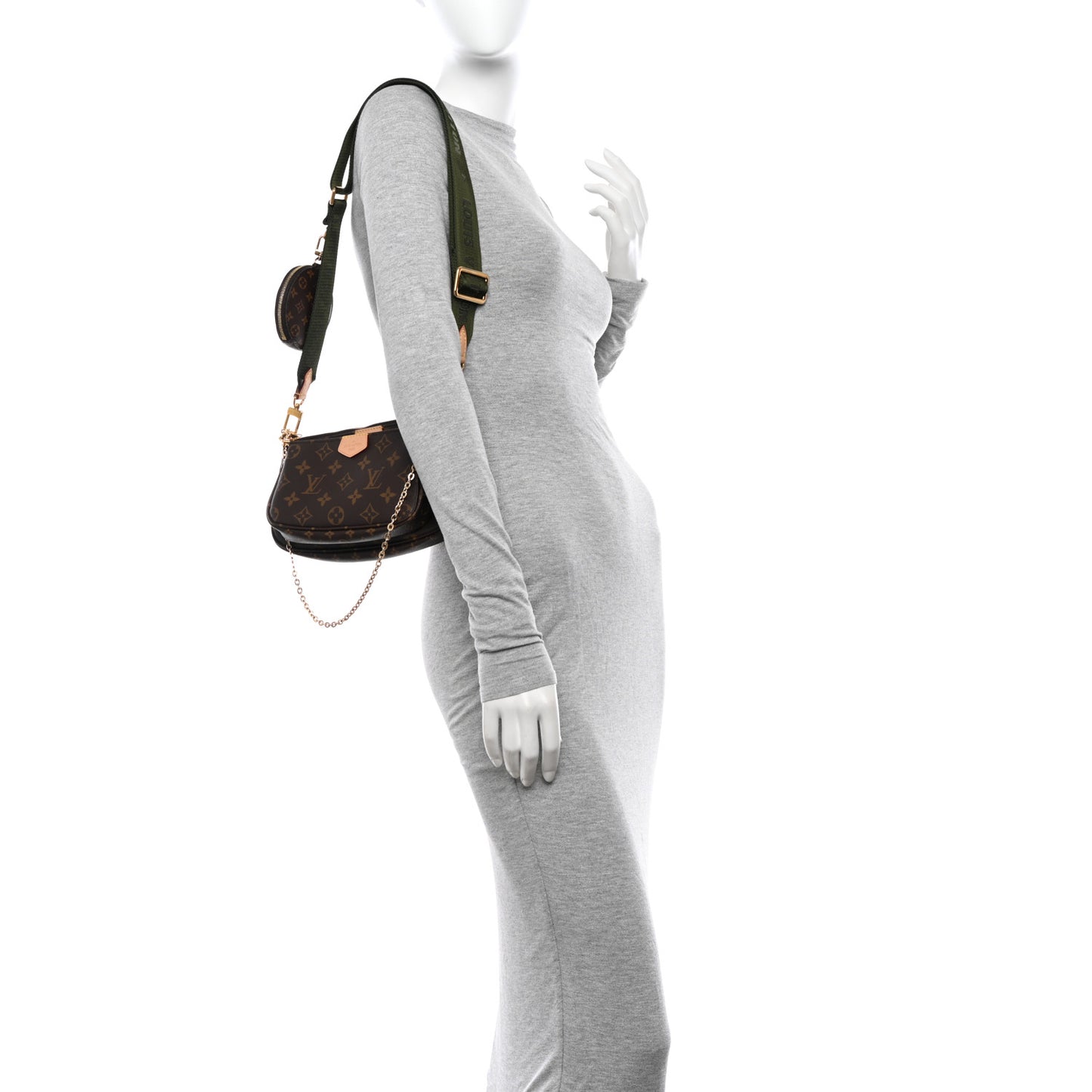 Monogram Multi Pochette Accessories Kaki
