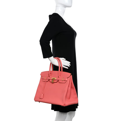 Hermes Epsom Birkin 35 Flamingo 2 of 12
