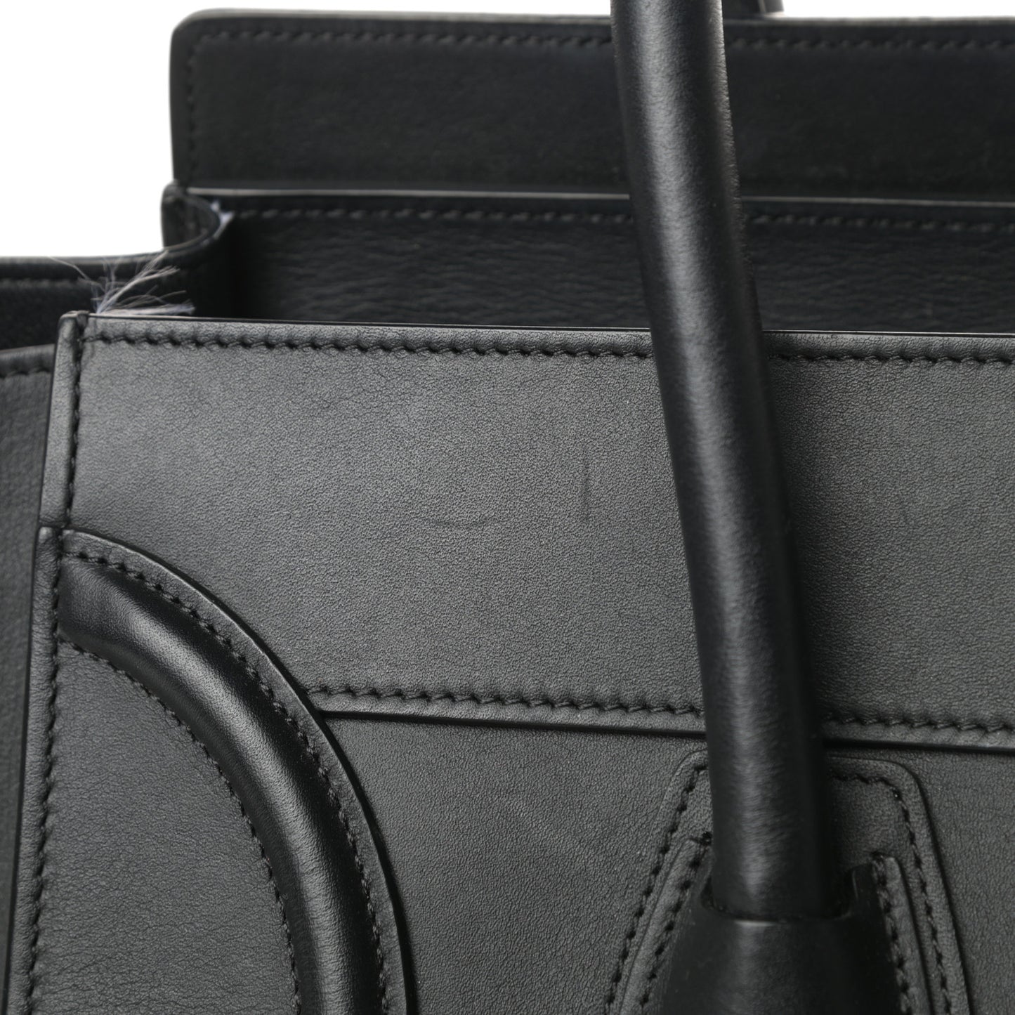 Smooth Calfskin Mini Luggage Black
