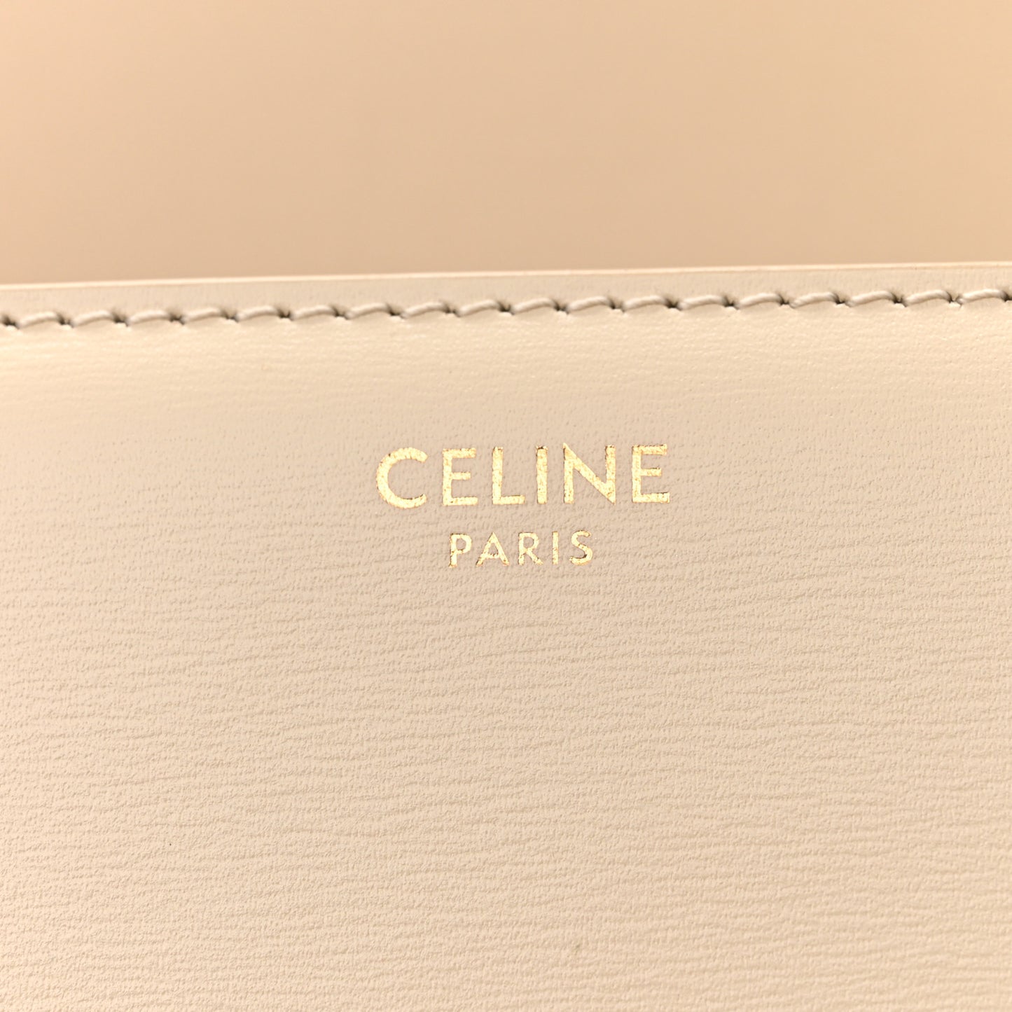 Shiny Calfskin Small Triomphe Vanilla