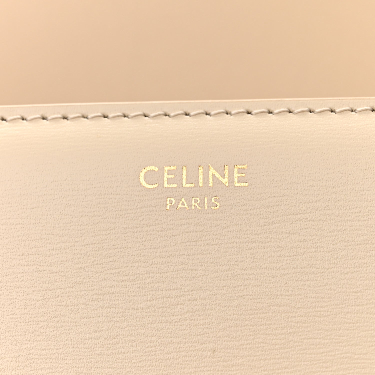 Celine Shiny Calfskin Small Triomphe Vanilla 6 of 10