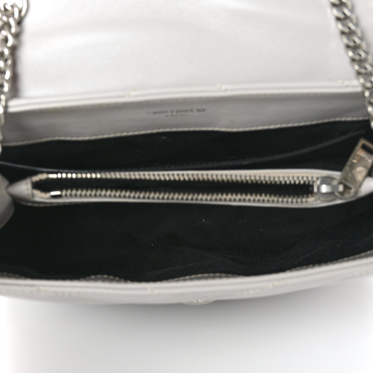 Calfskin Y Quilted Monogram Small Loulou Chain Satchel Granite