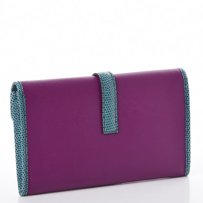 Hermes Swift Lizard Niloticus Jige Duo Anemone Bleu Petrole 4 of 11