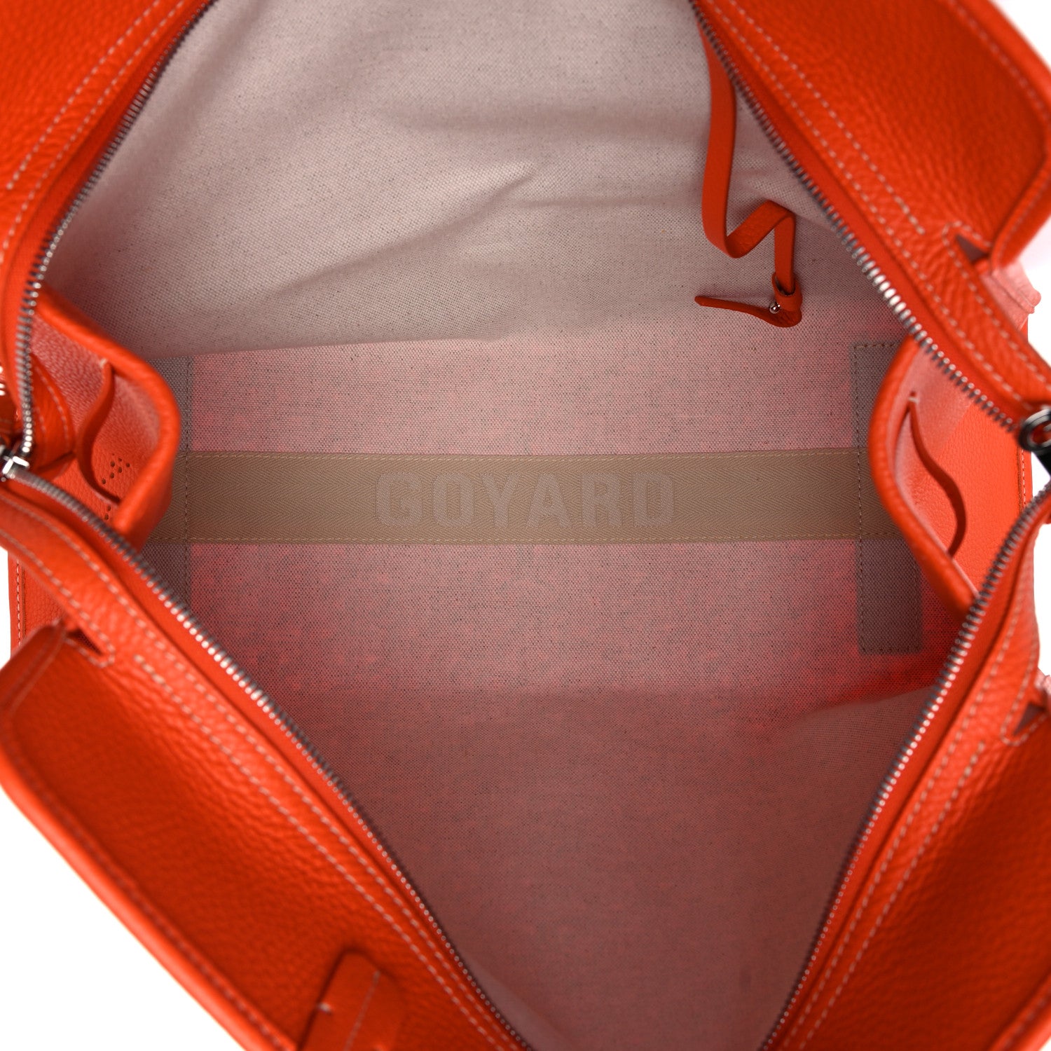 Goyard Goyardine Sac Hardy Pet Carrier PM Orange 6 of 12