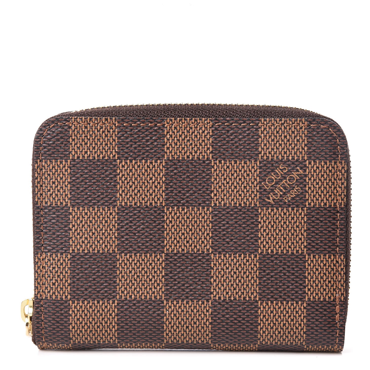 Louis Vuitton Damier Ebene Zippy Coin Purse Rose Ballerine 1 of 7