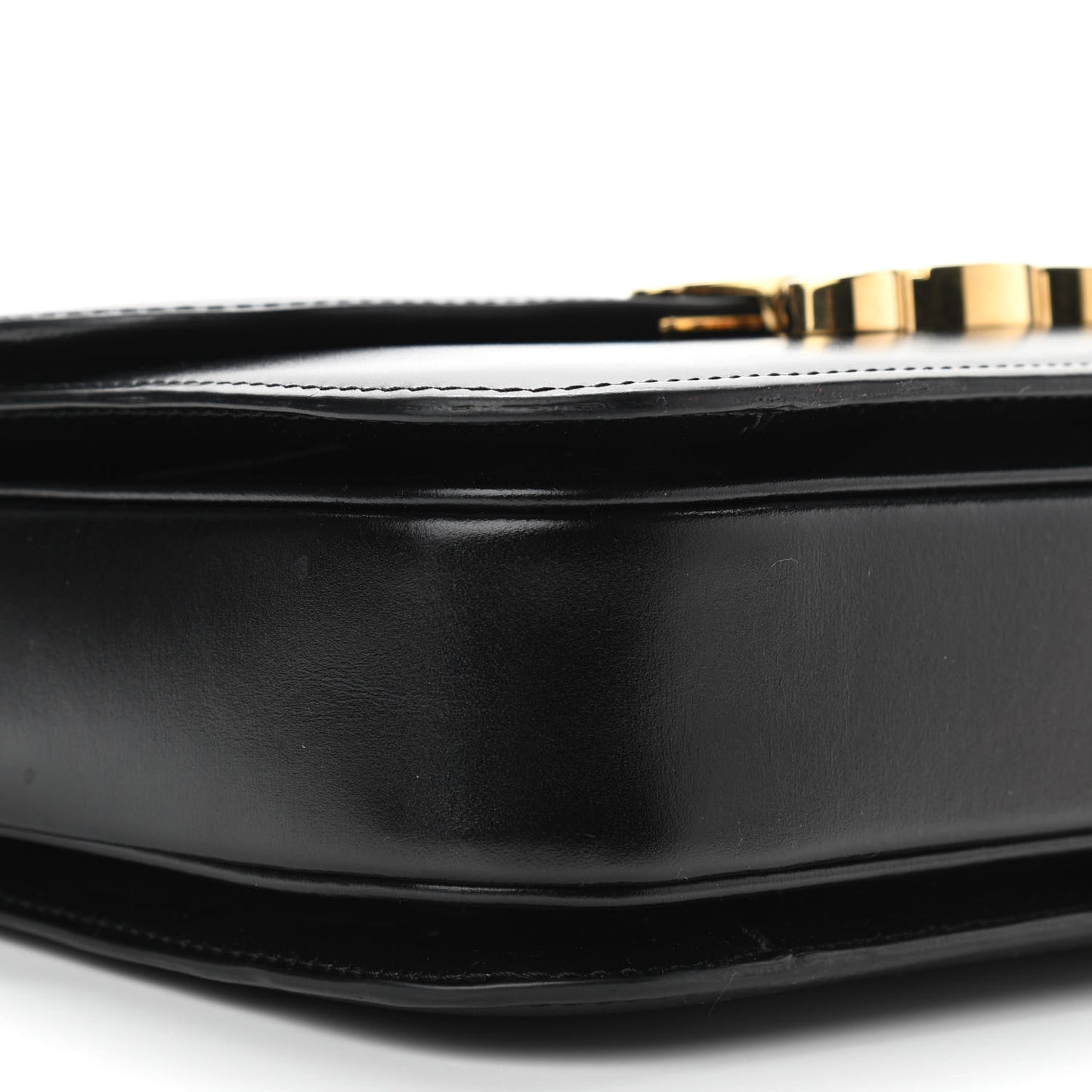Shiny Calfskin Medium Triomphe Black