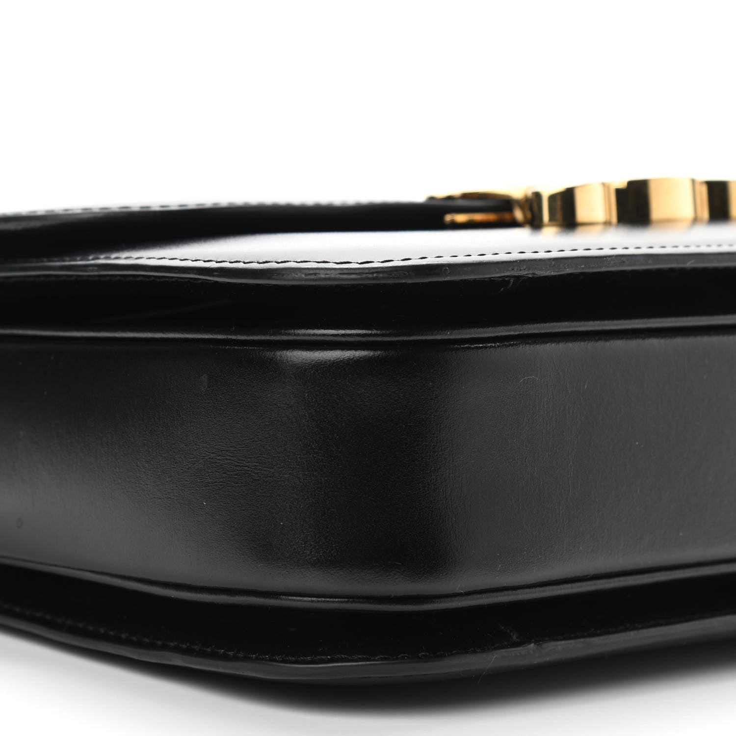Celine Shiny Calfskin Medium Triomphe Black 9 of 11