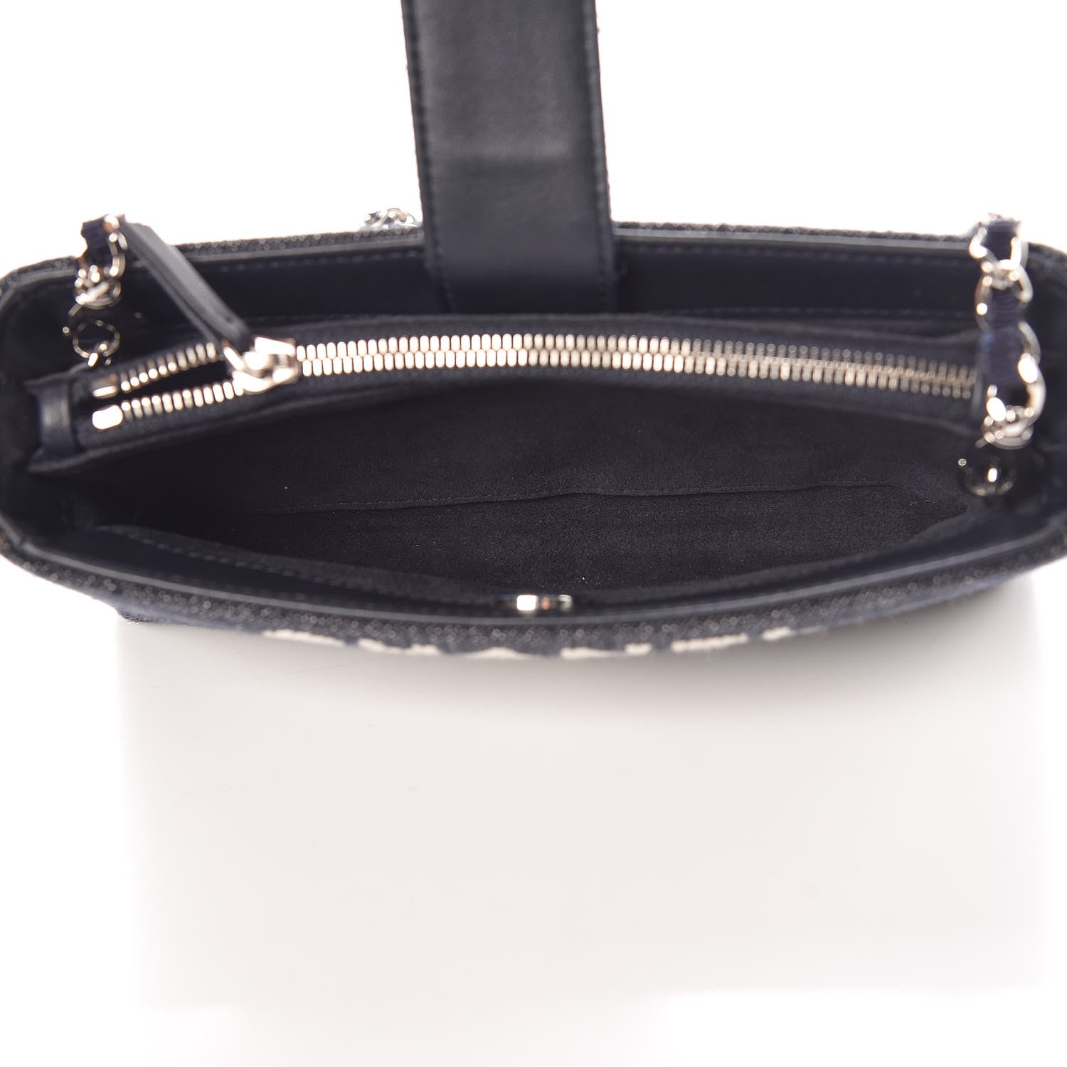 Chanel Canvas Deauville Phone Holder Crossbody Dark Blue 5 of 8
