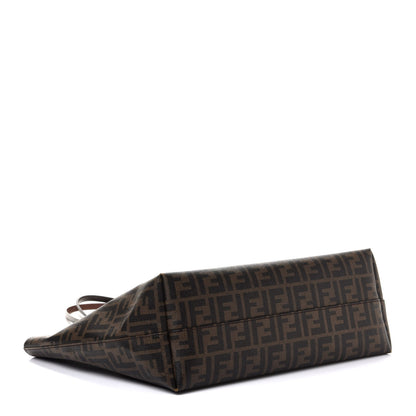 Fendi Zucca Spalmati Medium Roll Tote Tobacco Moro 4 of 10