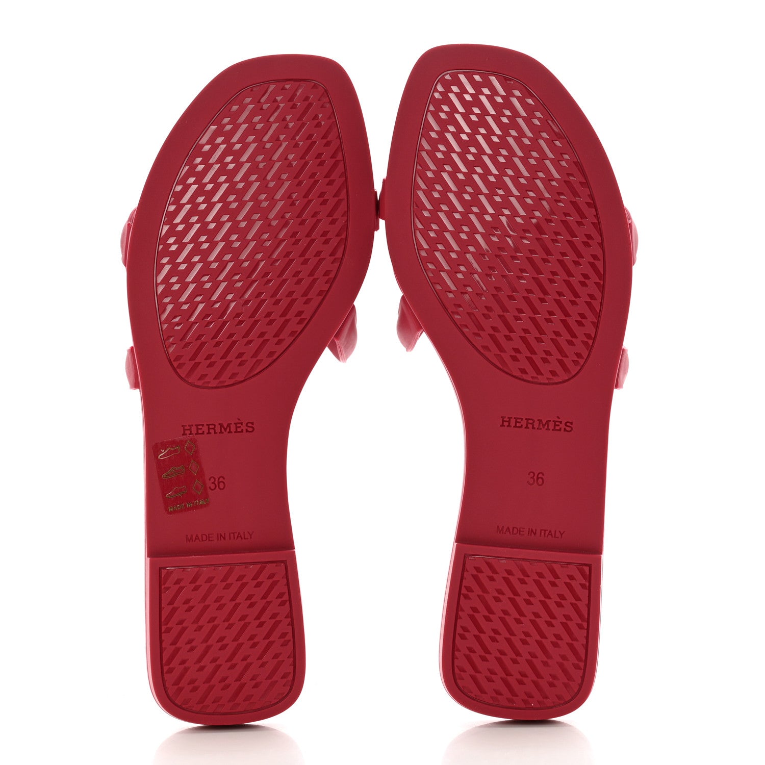 Hermes Rubber Aloha Sandals 36 Rose Baie 5 of 8