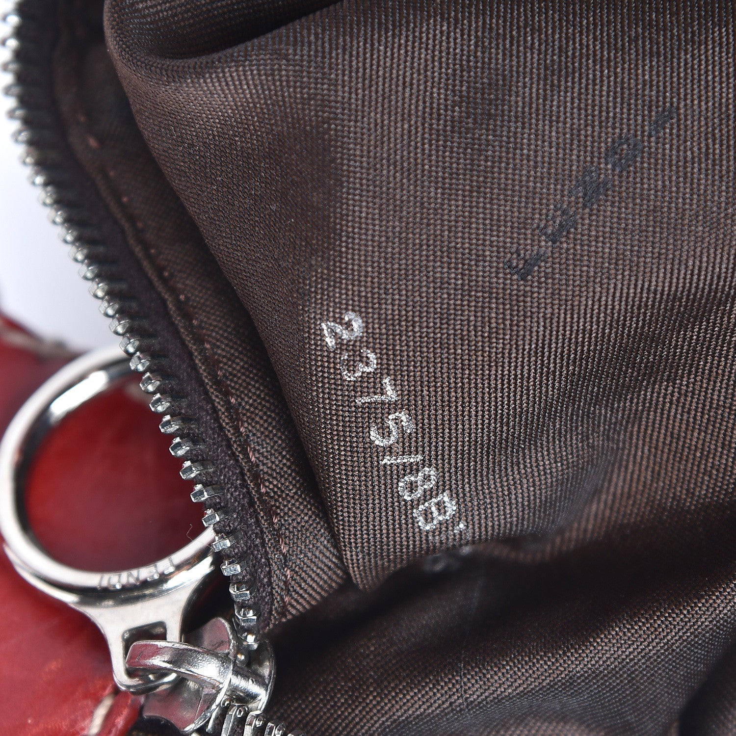 Fendi Zucca Shoulder Bag Red 7 of 15