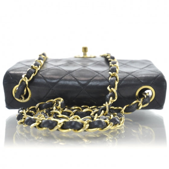 Chanel Lambskin Quilted Mini Flap Black 5 of 10