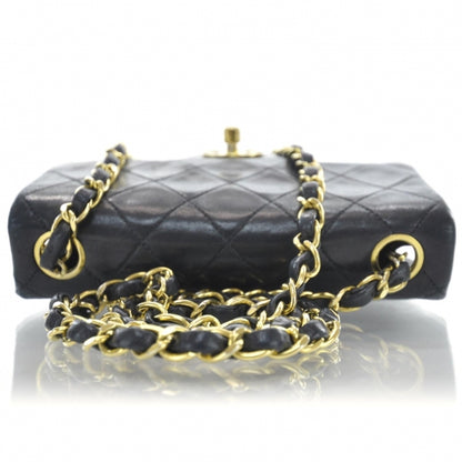 Chanel Lambskin Quilted Mini Flap Black 5 of 10