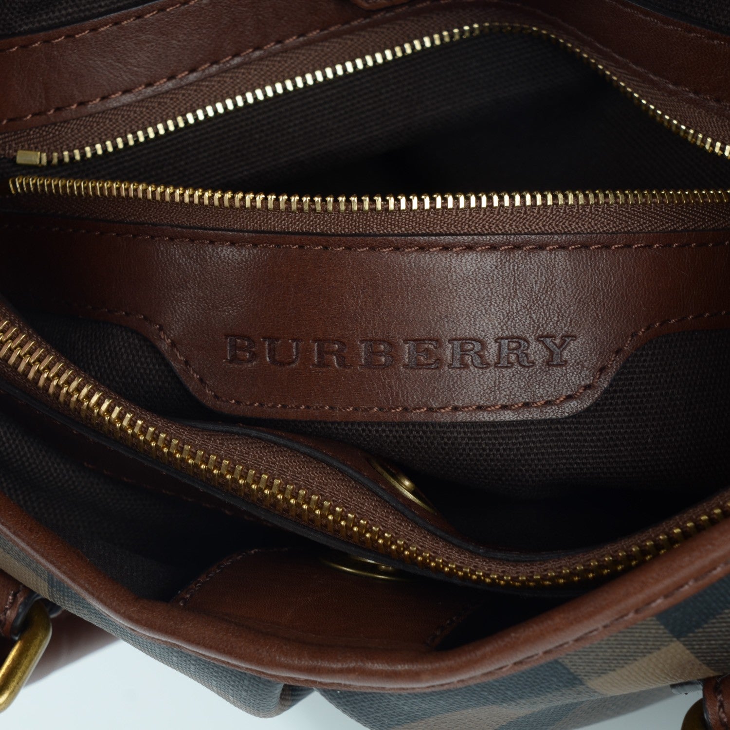 Burberry Smoked Check Small Northfield Tote 6 of 8