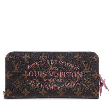 Louis Vuitton Monogram Articles de Voyage Ikat Insolite Wallet Rose Velours 1 of 8