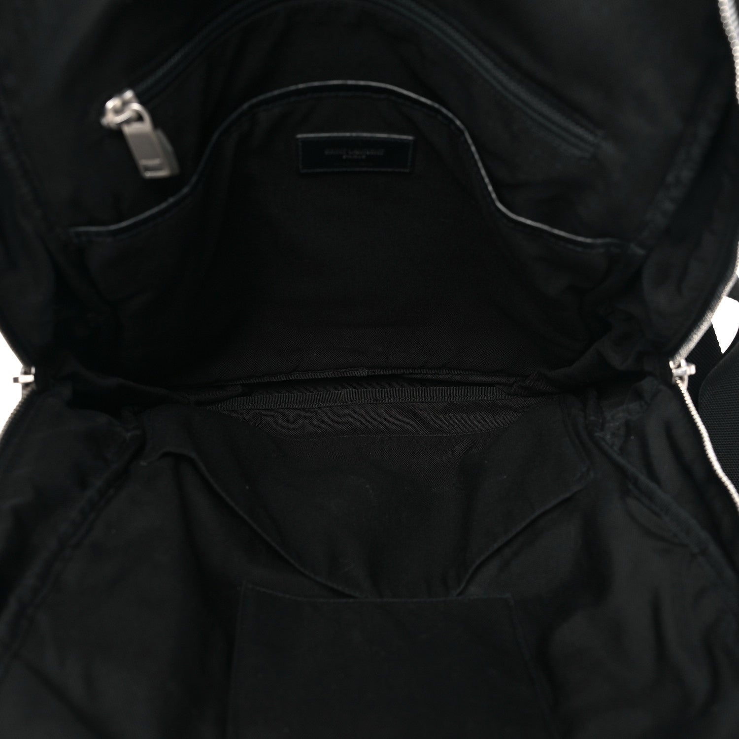 Saint Laurent Canvas City Laptop Backpack Black 5 of 9