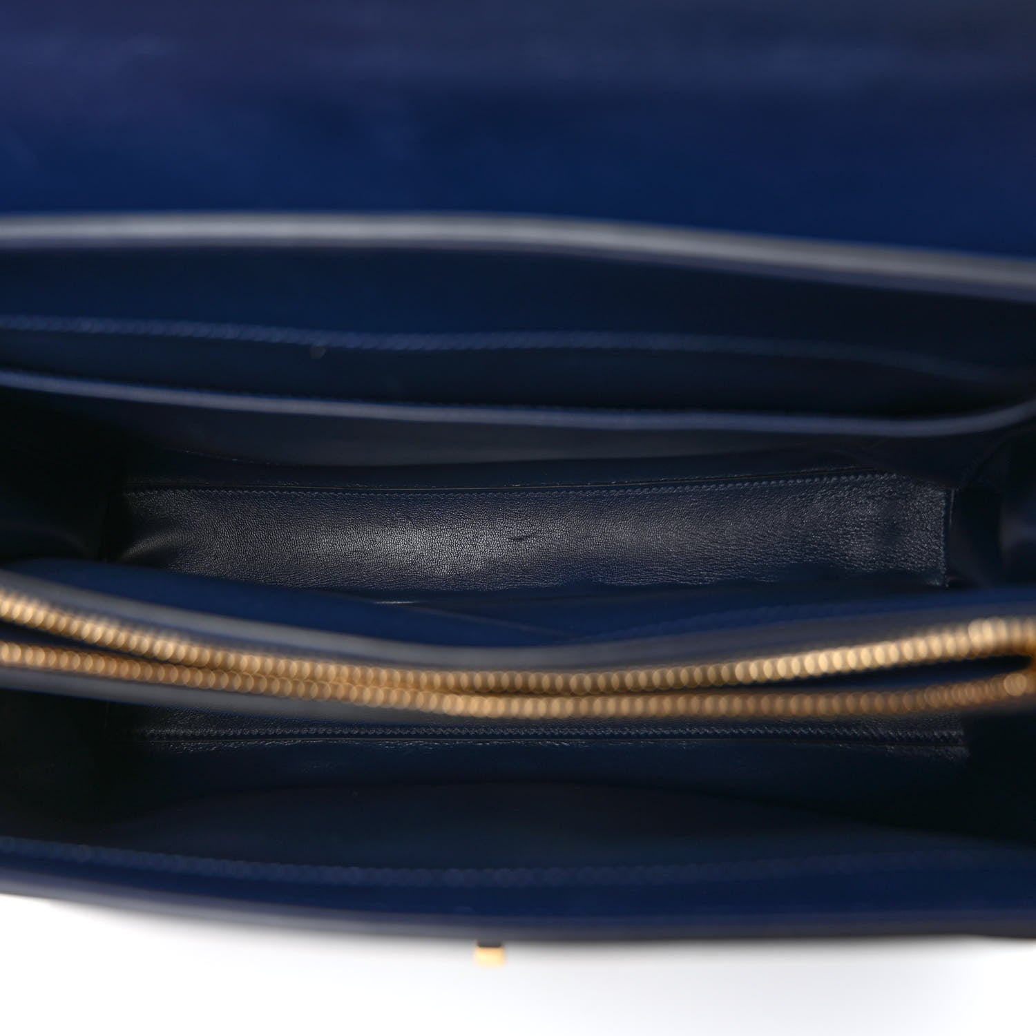 Celine Satinated Calfskin Medium 16 Top Handle Bag Midnight 5 of 9