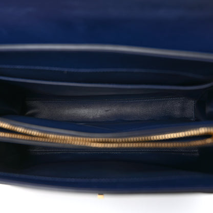 Celine Satinated Calfskin Medium 16 Top Handle Bag Midnight 5 of 9