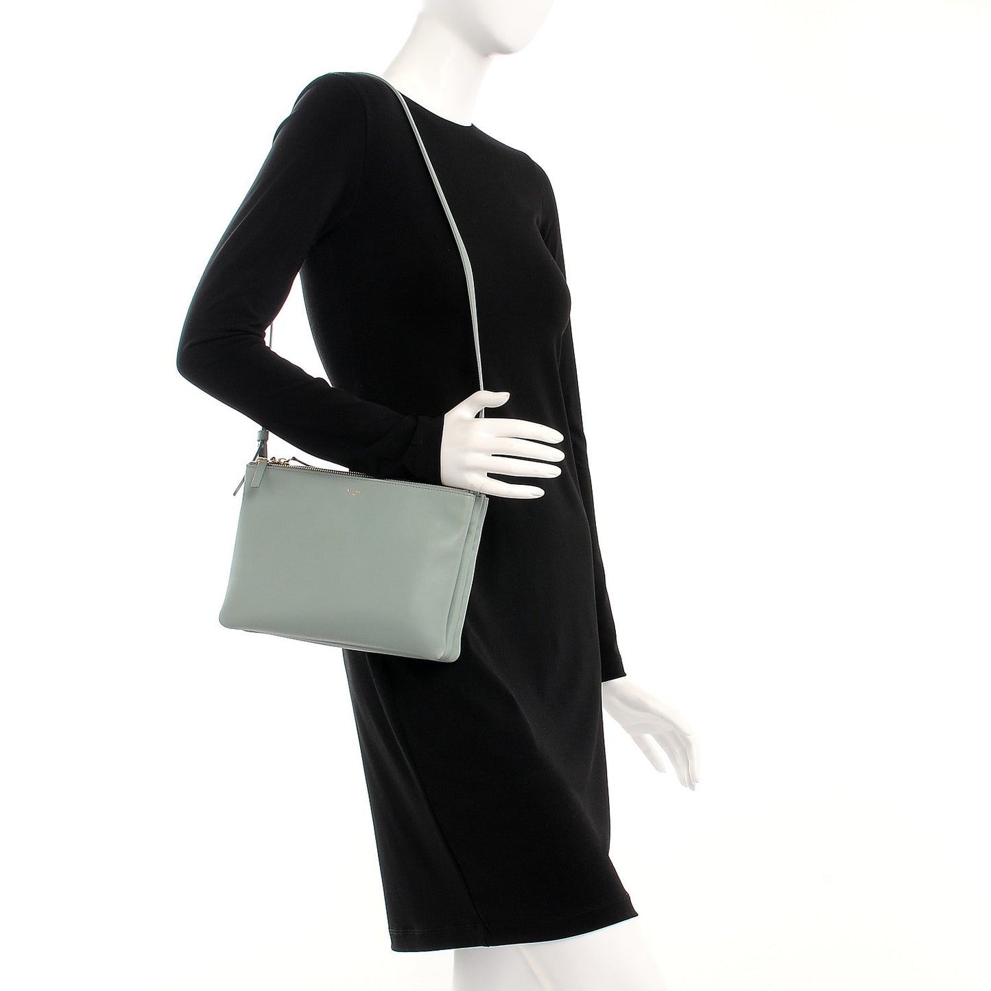 Lambskin Large Trio Crossbody Bag Jade