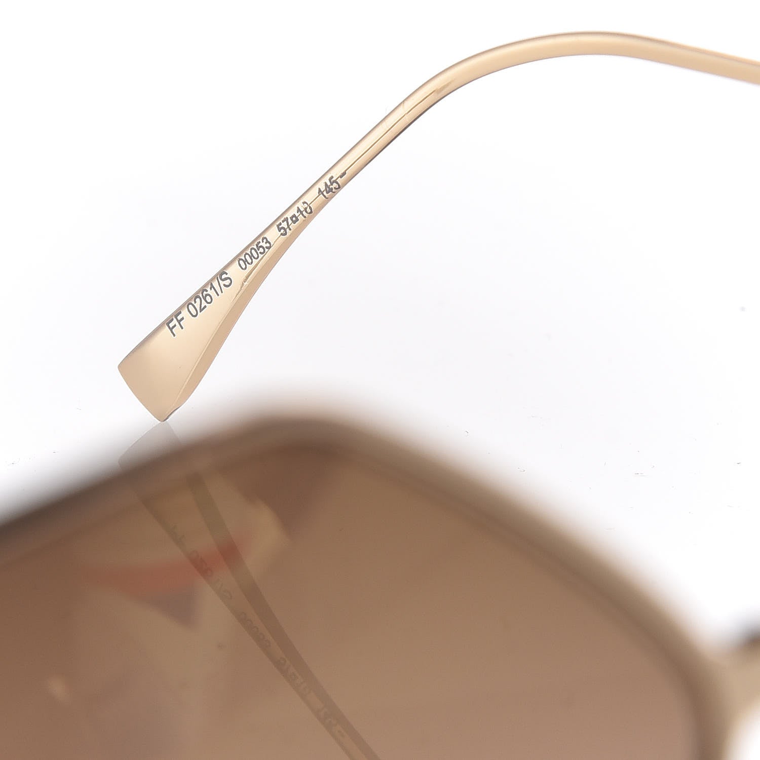 Fendi Geometric Dots Sunglasses FF 0261/S Rose Gold 5 of 6