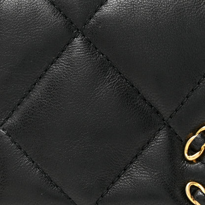 Chanel Lambskin Quilted Chanel 19 Waist Bag Black 8 of 13