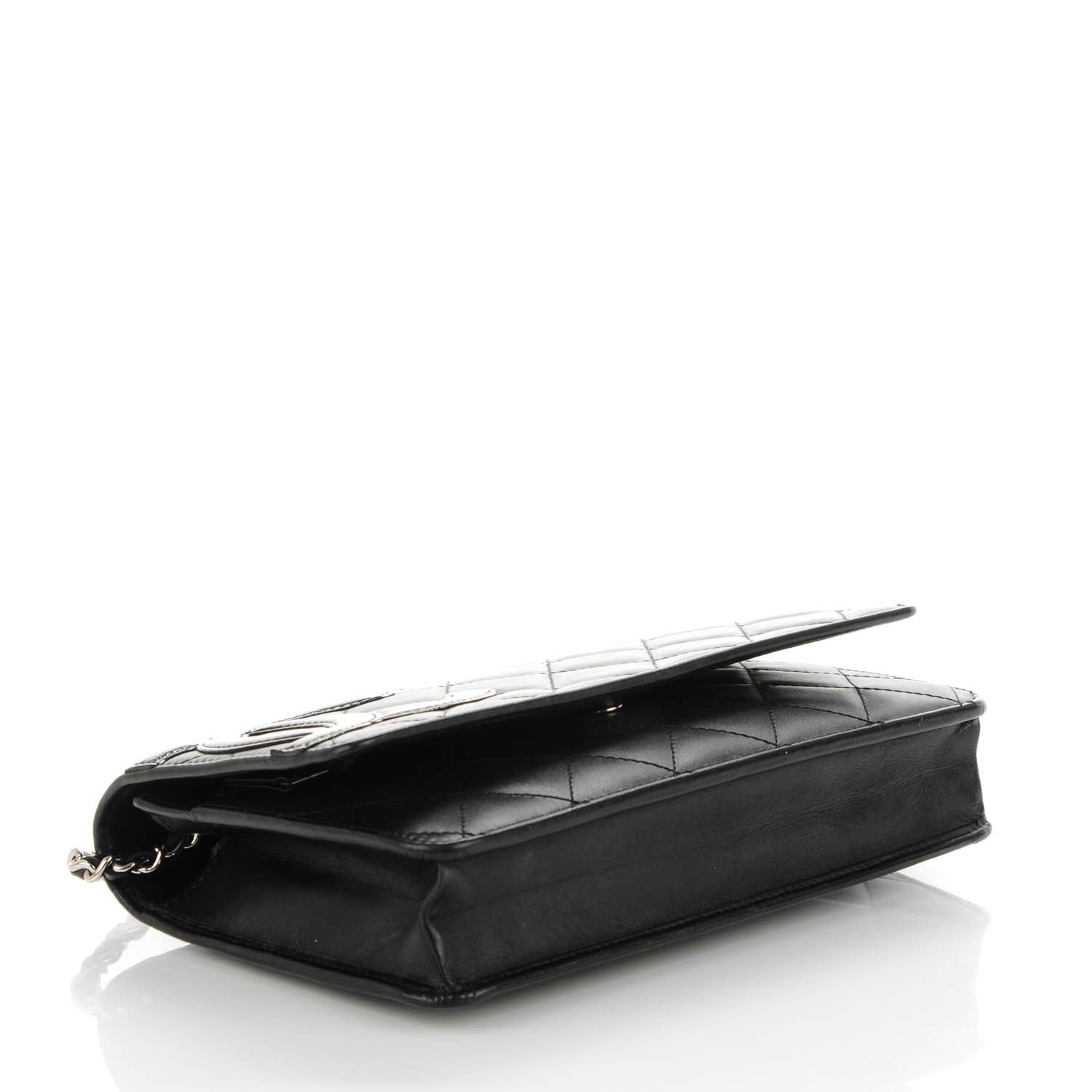 Chanel Calfskin Quilted Cambon Wallet On Chain WOC Black 4 of 8
