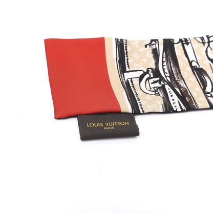 Louis Vuitton Silk Monogram Trunks Bandeau Brown 3 of 5