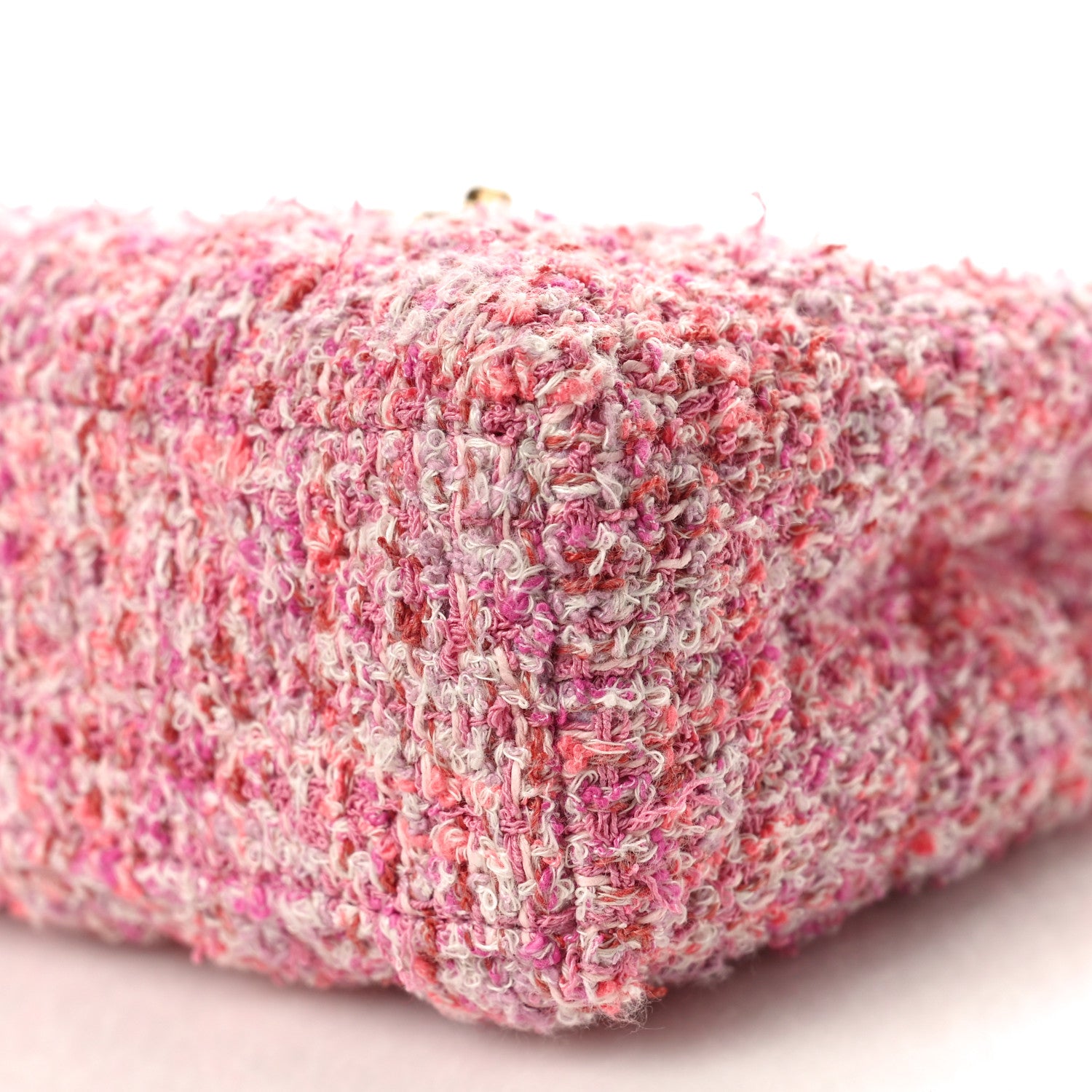 Chanel Tweed Quilted Nano Kelly Shopper Pink 9 of 9