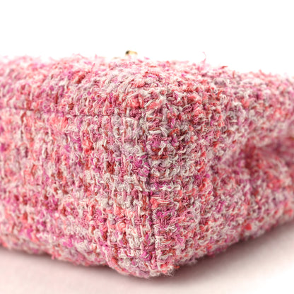 Chanel Tweed Quilted Nano Kelly Shopper Pink 9 of 9