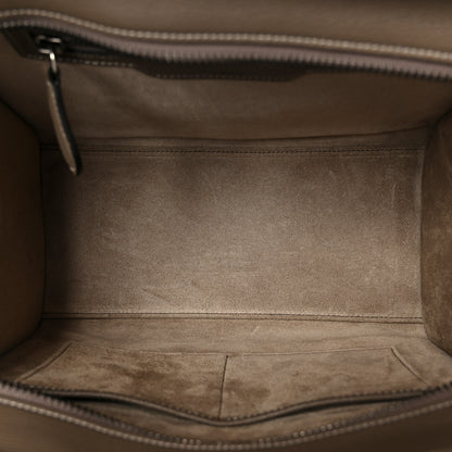 Celine Drummed Calfskin Micro Luggage Souris 5 of 11