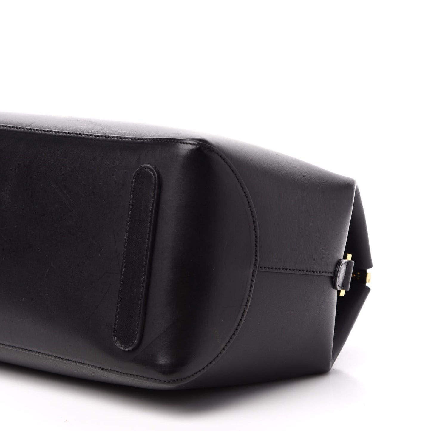 Calfskin Mini Travel Crossbody Bag Black Flamma
