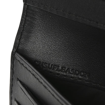 Burberry Haymarket Check Compact Wallet Black 7 of 7