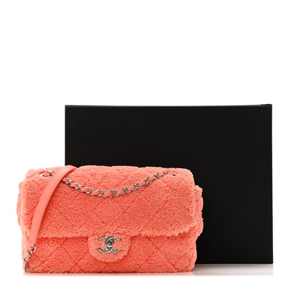 Chanel Terry Cotton Quilted Coco Beach Single Flap Pink 11 of 11