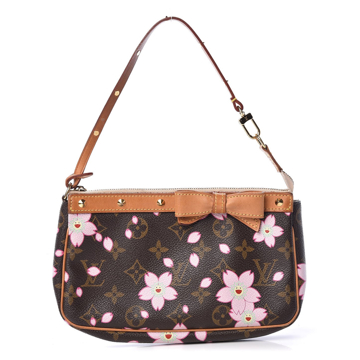 Monogram Cherry Blossom Pochette Accessories Brown